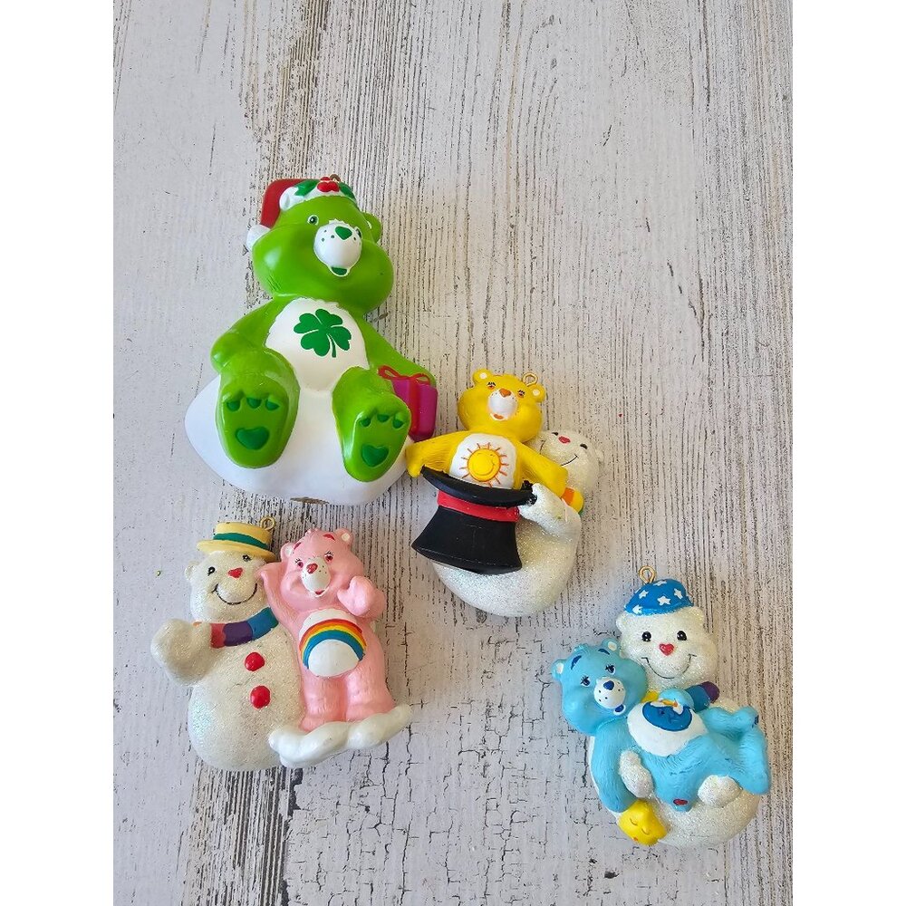 Tcfc vintage Care Bear‎ ornament set Xmas tree